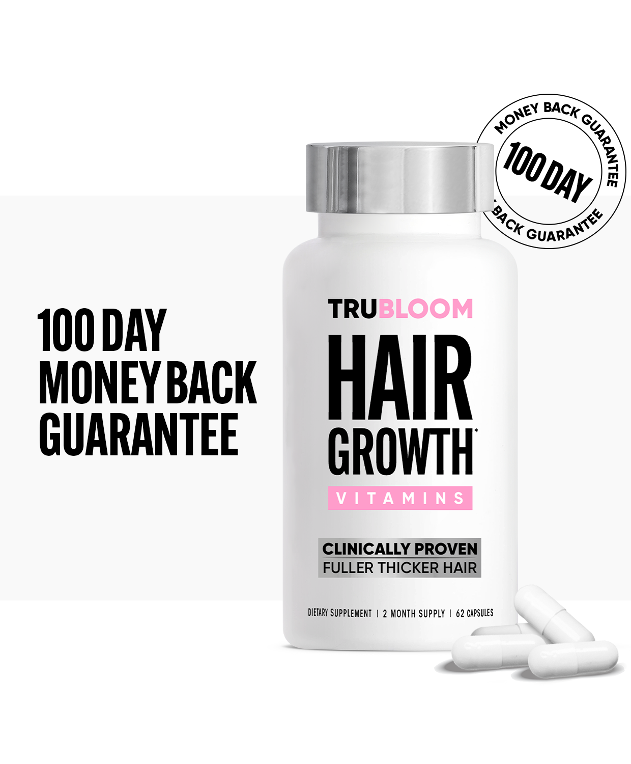 
  
  ST. TROPICA Hair Growth Vitamins - 60 Day Hair Challenge (2 Month Supply)
  
